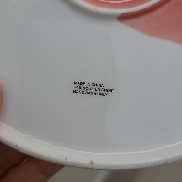 Anthropologie Tamatoa Side Plate Gold Pink White Home Goods 7 Inch Dinnerware - Picture 6 of 6